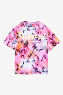 Pink Tie Dye Daydream Oversized T-Shirt (3-16yrs) (M35345) | €11.50 - €18.50