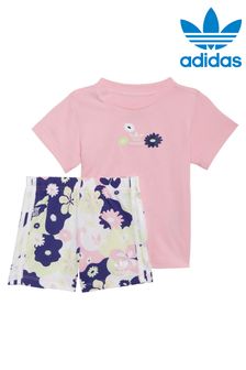 adidas originals Infant All-Over Print Floral T-Shirt And Shorts Set (M36172) | $52