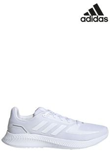 adidas White RunFalcon Youth & Junior Lace Trainers (M36471) | $45