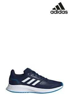adidas Navy Blue RunFalcon Youth & Junior Lace Trainers (M36476) | $48