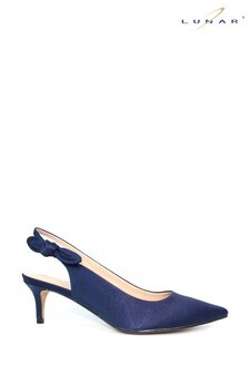 Lunar Blue Indie Slingback Kitten Heel Shoes (M36593) | $110