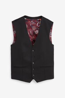 Black 100% wool suit: waistcoat (M36750) | kr694
