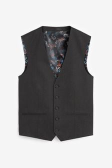 Anthrazitgrau - Anzug aus 100 % Wolle: Weste (M36752) | 23 €