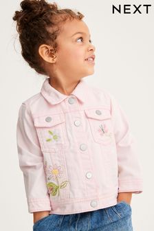Pink Embroidered Bunny Denim Jacket (3mths-7yrs) (M36872) | €15 - €18