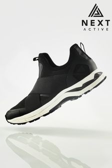 Black Slip On Next Active Sports V300W Running Trainers (M36930) | $72