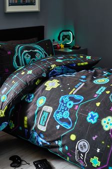 Komplet v temi svetleče se posteljnine z igričarskim motivom (M37318) | €24 - €35