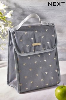 Grey Bee Print Lunch Bag (M37389) | CA$25