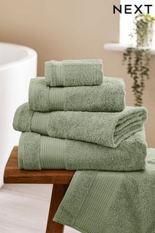 Green Sage Mid Egyptian Cotton Towel