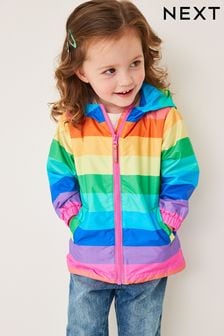 Multi Rainbow Shower Resistant Printed Cagoule Jacket (3mths-7yrs) (M37627) | €18 - €22