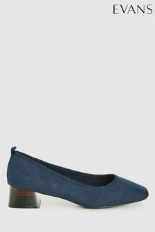 Evans Blue Low Heel Sleek Pumps (M37750) | €16