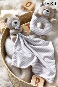 Brown Teddy Bear Baby Rattle (M37758) | 57 zł
