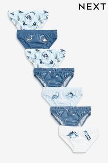 Blue Dino 7 Pack Briefs (1.5-16yrs) (M37857) | €14 - €16