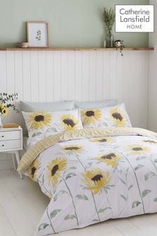 Catherine Lansfield Painted Sunflowers Duvet Cover And Pillowcase Set (M38161) | 89 د.إ - 144 د.إ