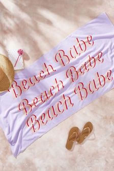 Sassy B Pink Beach Babe Cotton Beach Towel (M38289) | €18.50