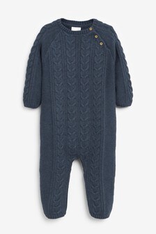 Cable Knitted Romper (0mths-2yrs)