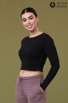 Active People Womens Black Revived Crop Top (M38987) | €32