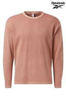 Reebok Mens Coral Pink Waffle Crew Neck Sweatshirt (M39603) | 60 €
