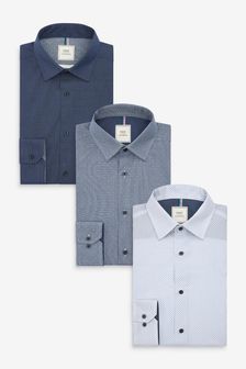 Blue Spot Slim Fit Single Cuff Shirts 3 Pack (M39813) | 66 €