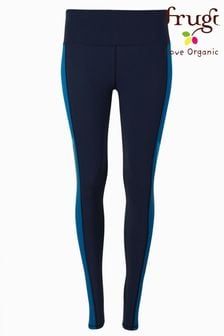 Frugi Yoga Lightening Yoga Damen-Leggings aus Biobaumwolle, Blau (M40091) | 66 €