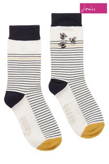 Joules Brill Bamboo Embroidered Socks (M40148) | $12