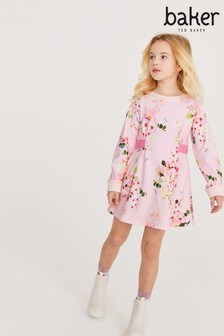 Baker by Ted Baker Pink Floral Jersey Dress (M40679) | $44 - $51