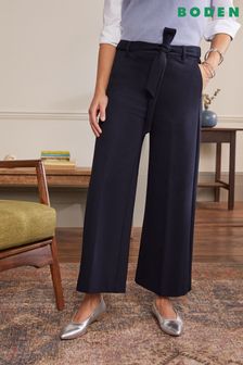 Boden Blue Ponte Pull-On Culottes (M40978) | ₪ 373