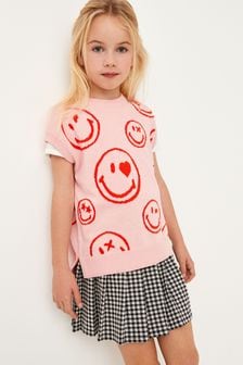 SmileyWorld Licence Print SmileyWorld Knitted Vest (3-16yrs) (M41338) | $34 - $43