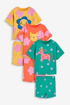Mehrfarbig/3D-Motiv - Kurze Pyjamas, 3er-Pack (9 Monate bis 12 Jahre) (M41340) | CHF 30 - CHF 38