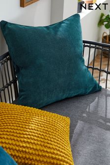 Petrol Blue 59 x 59cm Soft velour Cushion (M41407) | $40