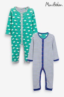 Boden Green Sheep Rompers 2 Pack (M41756) | €40 - €43