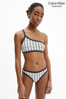 calvin klein one shoulder bikini top