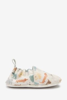 White Dog Premium Leather Baby Pram Shoes (0-24mths) (M42250) | ₪ 55