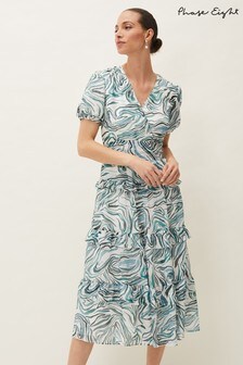 Phase Eight Blue Iona Swirls Print Dress (M42368) | 175 €