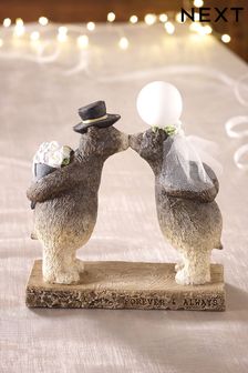 Brown Just Married Kissing Bear Collectable (M42723) | 19 €
