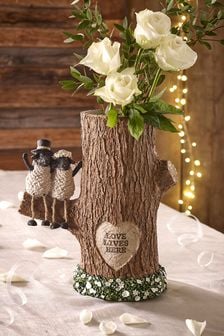 Brown Wedding Sheep Tree Vase (M42732) | €43