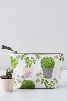 Thornback & Peel Cream Cactus & Bird Cosmetic Bag (M42867) | €29