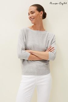 Phase Eight Grey Cristine Batwing Knit Jumper (M42979) | $108