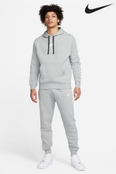 Sivá - Štýlová športová tepláková súprava s kapucňou Nike (M43075) | €95