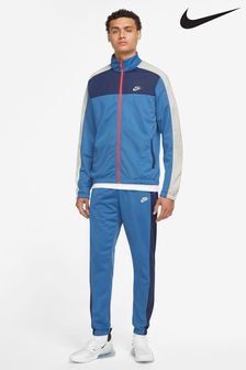 Albastru - Costum de trening tricotat Nike Poly (M43078) | 448 LEI