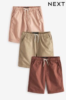 Pink/Rust Brown 3 Pack Pull-On Shorts (3-16yrs) (M43618) | $41 - $75