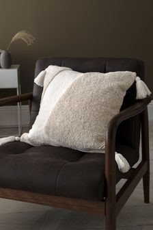 Ecru Cream Phase Eight by Next Textured Cushion (M43923) | 136 QAR