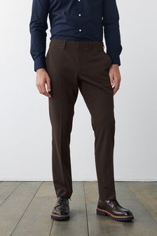 Brown Slim Fit Motion Flex Trousers (M44133) | 10 €