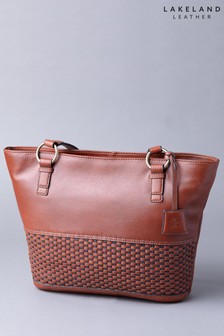 Коньячный - Кожаная сумка-тоут Lakeland Leather Waverton (M44175) | €144