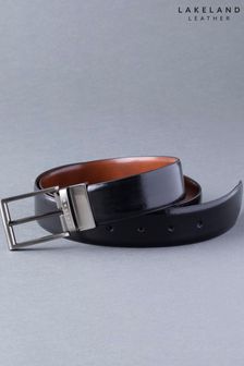 Lakeland Leather Caldew Double-Sided Tan & Black Leather Belt