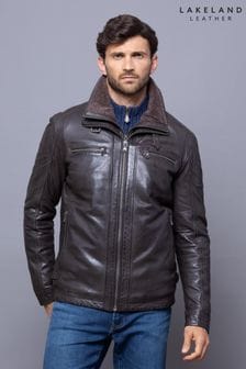 Ciemnobrązowy - Skórzany płaszcz Lakeland Leather Derwent (M44227) | 2,075 zł
