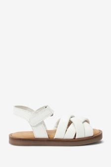 White Leather Sandals (M44250) | ₪ 67 - ₪ 78