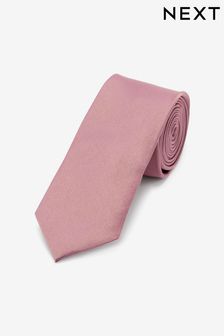 Dusky Pink Slim Twill Tie (M44279) | €12