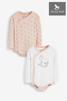 The Little Tailor Pink L3 Bodysuits 2 Pack (M44404) | ￥3,620