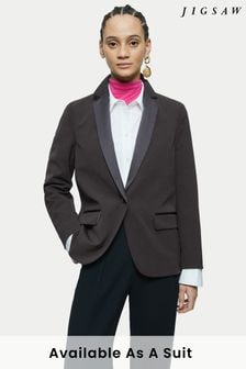 Jigsaw Black Paris Brook Shortline Blazer (M44475) | $341