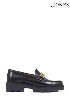 Jones Bootmaker Ladies Black Macey Chunky Leather Loafers (M44505) | 120 €